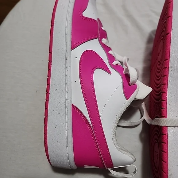 Nike Pink and White Sneakers - Picture 6 of 10